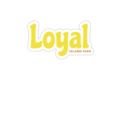 Loyal Island Text - Kiss-Cut Stickers