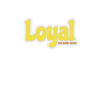 Loyal Island Text - Kiss-Cut Stickers